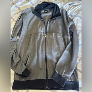 Hugo Boss Gray and Black Lightweight Jacket